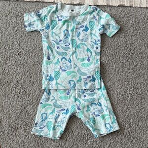 Tea Collection Blue and Green Mermaid Pajama Set